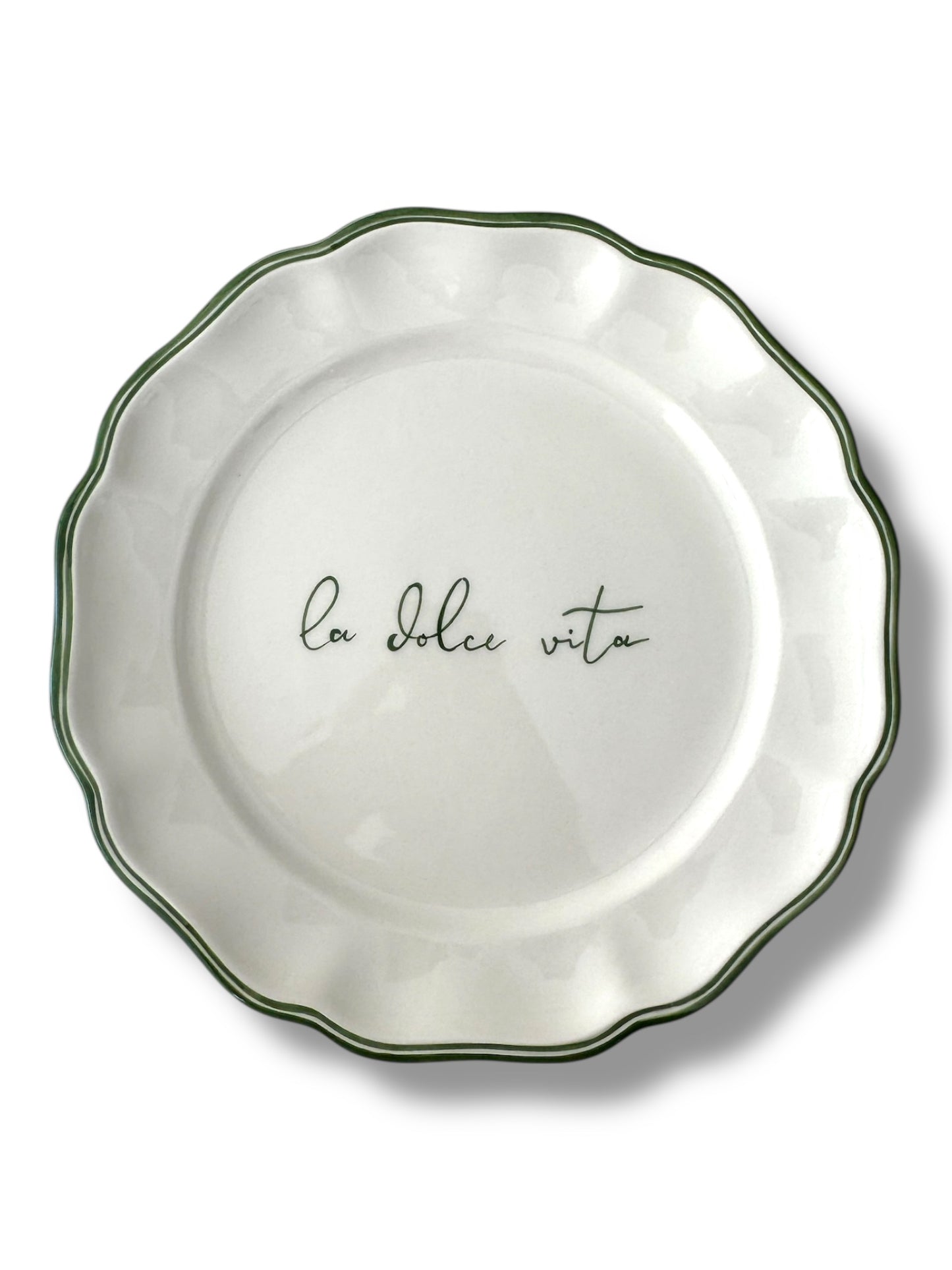 Scritto La Dolce Vita Dinner Plate