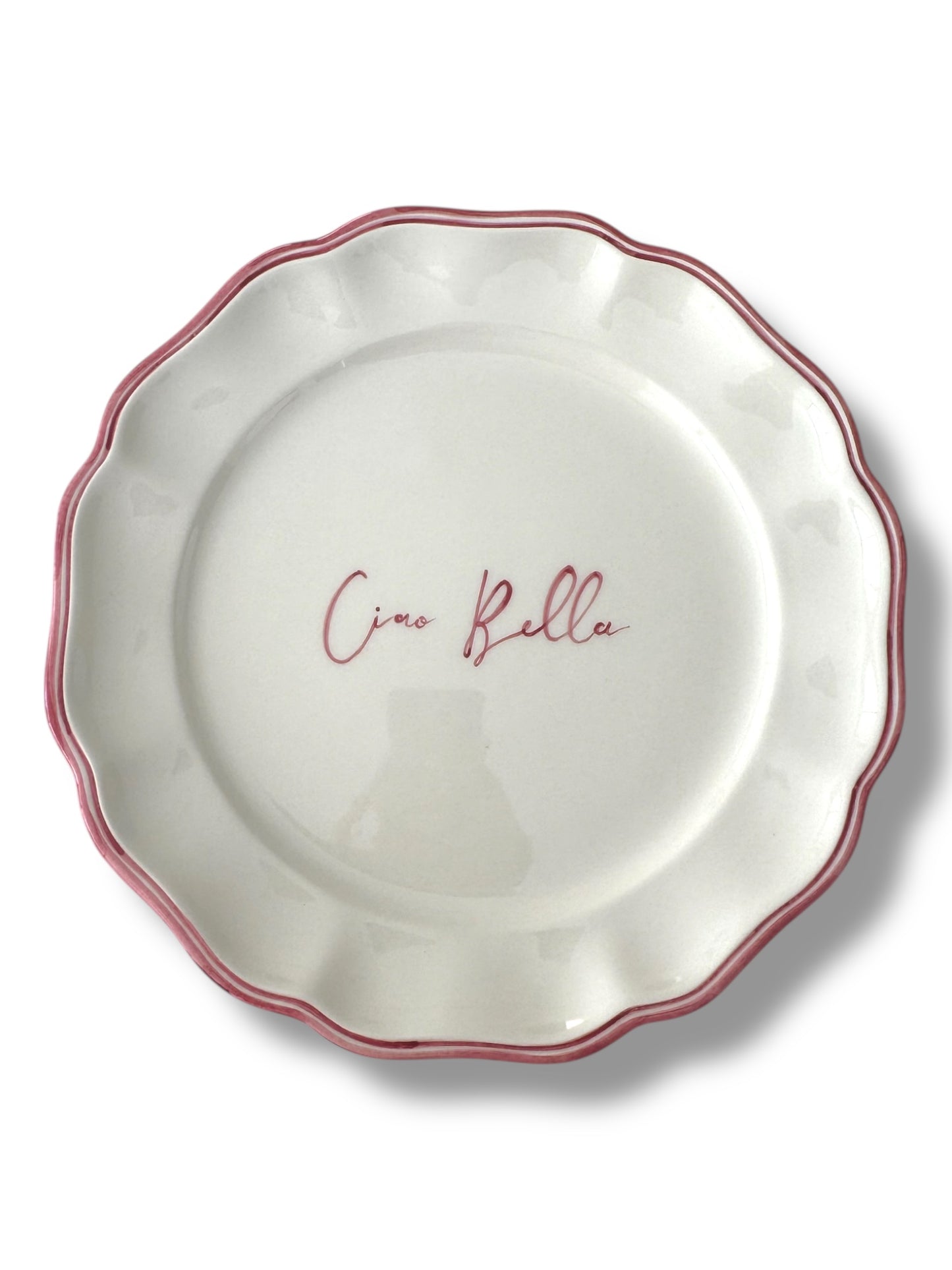 Scritto Ciao Bella Dinner Plate