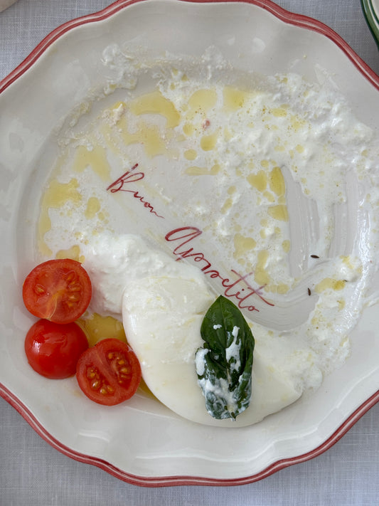Scritto Buon Appetito Dinner Plate