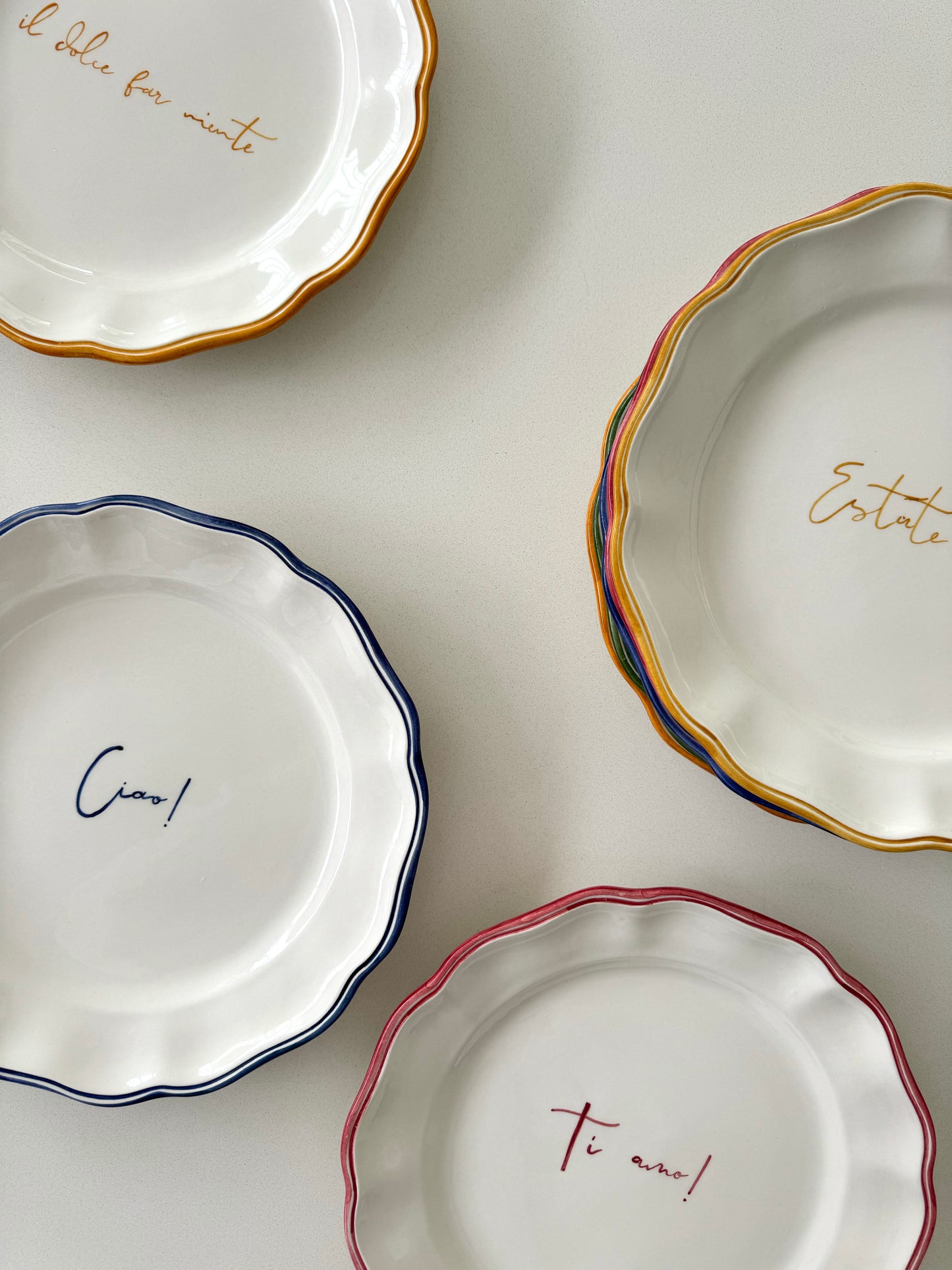 Scritto Dinner Plate Mix & Match (set of 6)