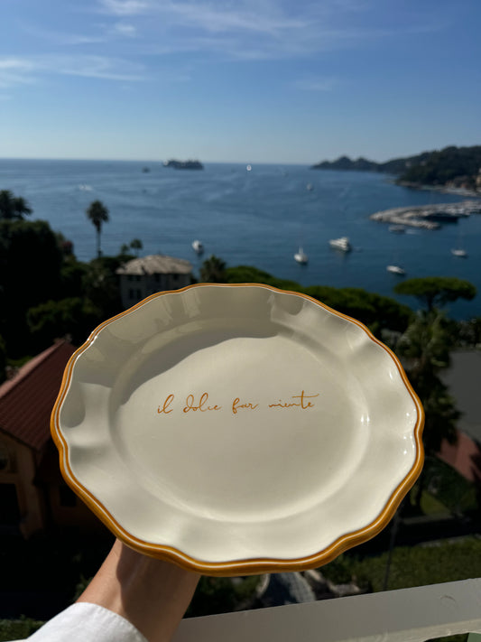 Scritto Il dolce far niente Dinner Plate
