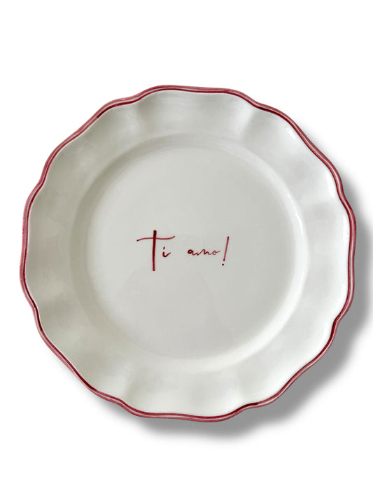 Scritto Ti Amo! Dinner Plate