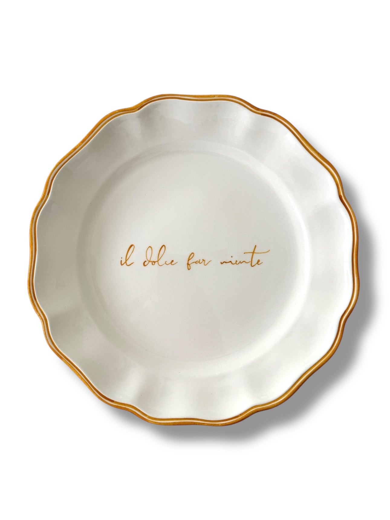 Scritto Il dolce far niente Dinner Plate