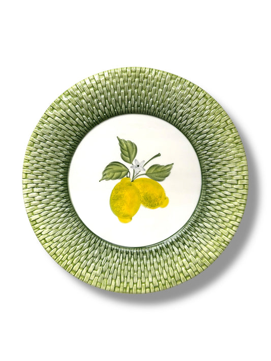 Primavera Lemon Rattan Charger